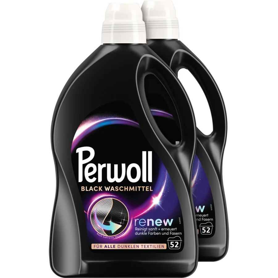 Perwoll Flüssigwaschmittel Black 3 x 52 Waschgänge