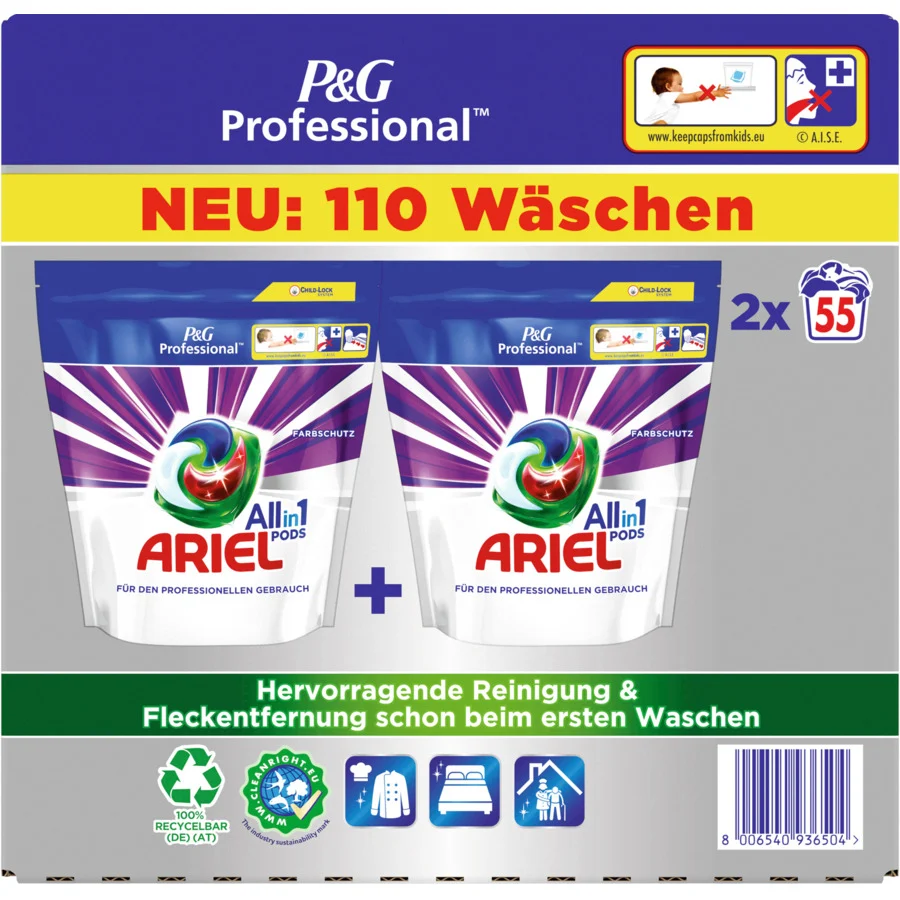 Ariel Professional Wäschepods Color 2 x 50 Waschgänge