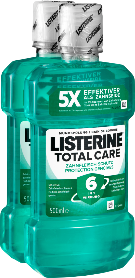 Listerine Mundspülung Total Care Zahnfleisch-Schutz 2 x 500 ml