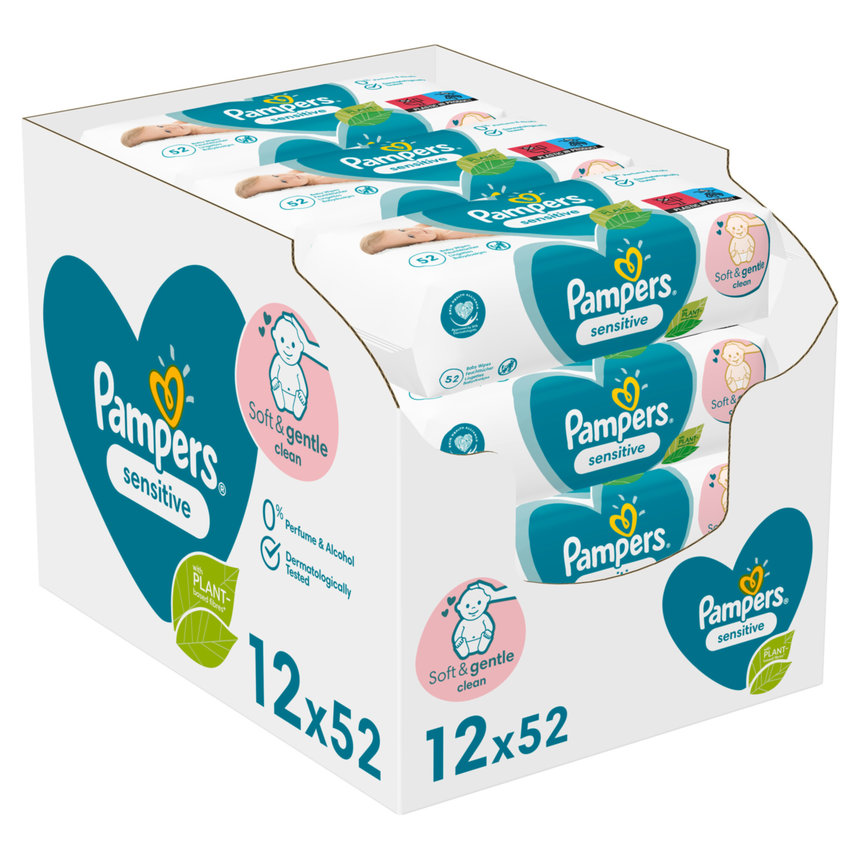 Pampers Feuchttücher Sensitive 6 x 52 Stück