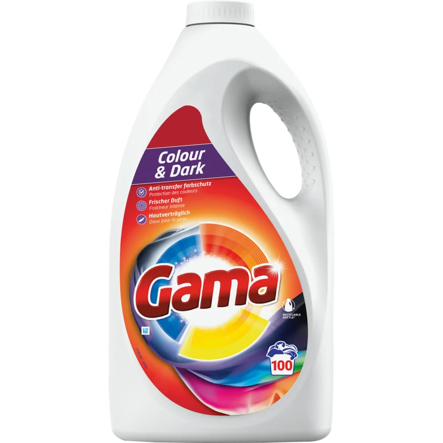 Gama Flüssigwaschmittel Color & Dark 100 Waschgänge