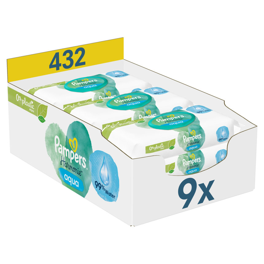 Pampers Feucht Aqua 9 x 60 Stück