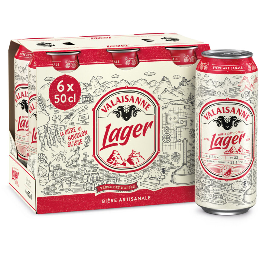 Valaisanne Lager Bier 24x50cl
