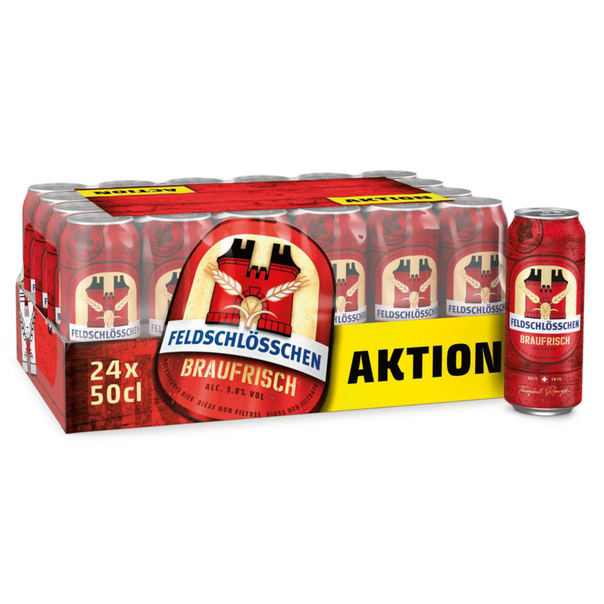 Feldschlösschen Braufrisch Unfiltriertes Lager Bier 10x33cl