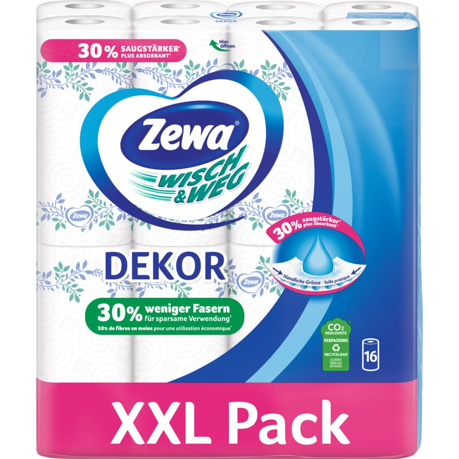 Zewa Haushaltspapier Dekor 16 Rollen