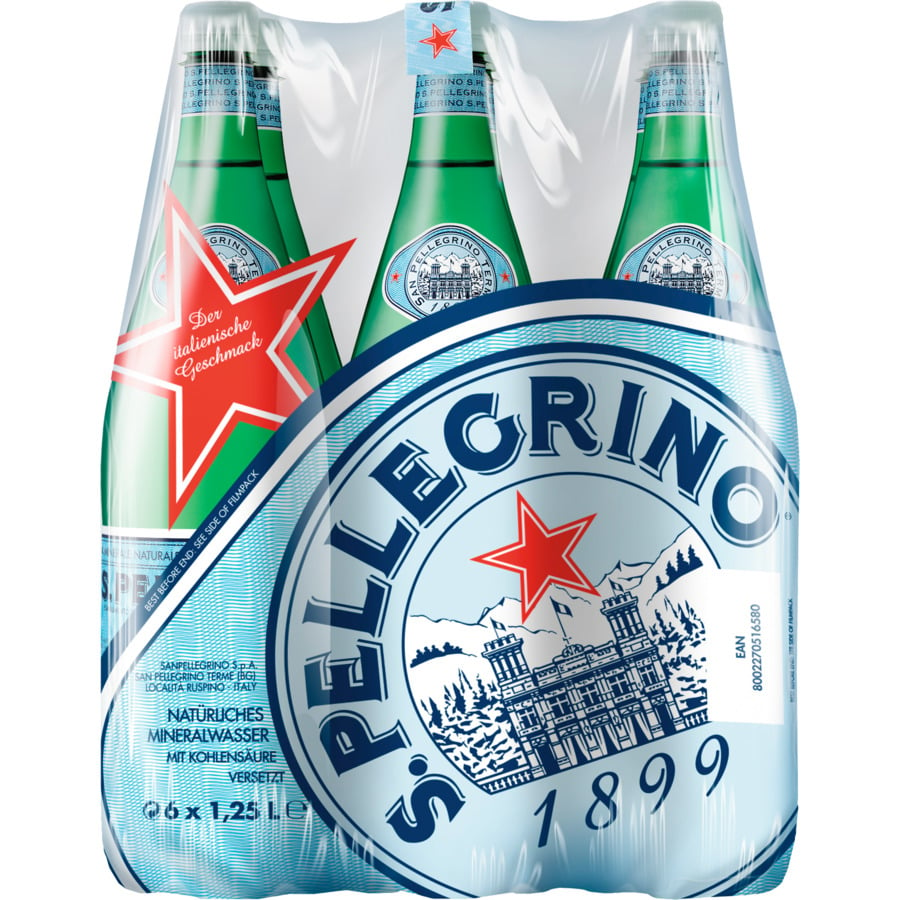 San Pellegrino Wasser mit Kohlensäure 24 x 50 cl